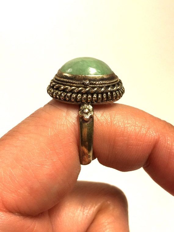 Antique Jade Ring, Antique Jade Poison Ring, Anti… - image 2