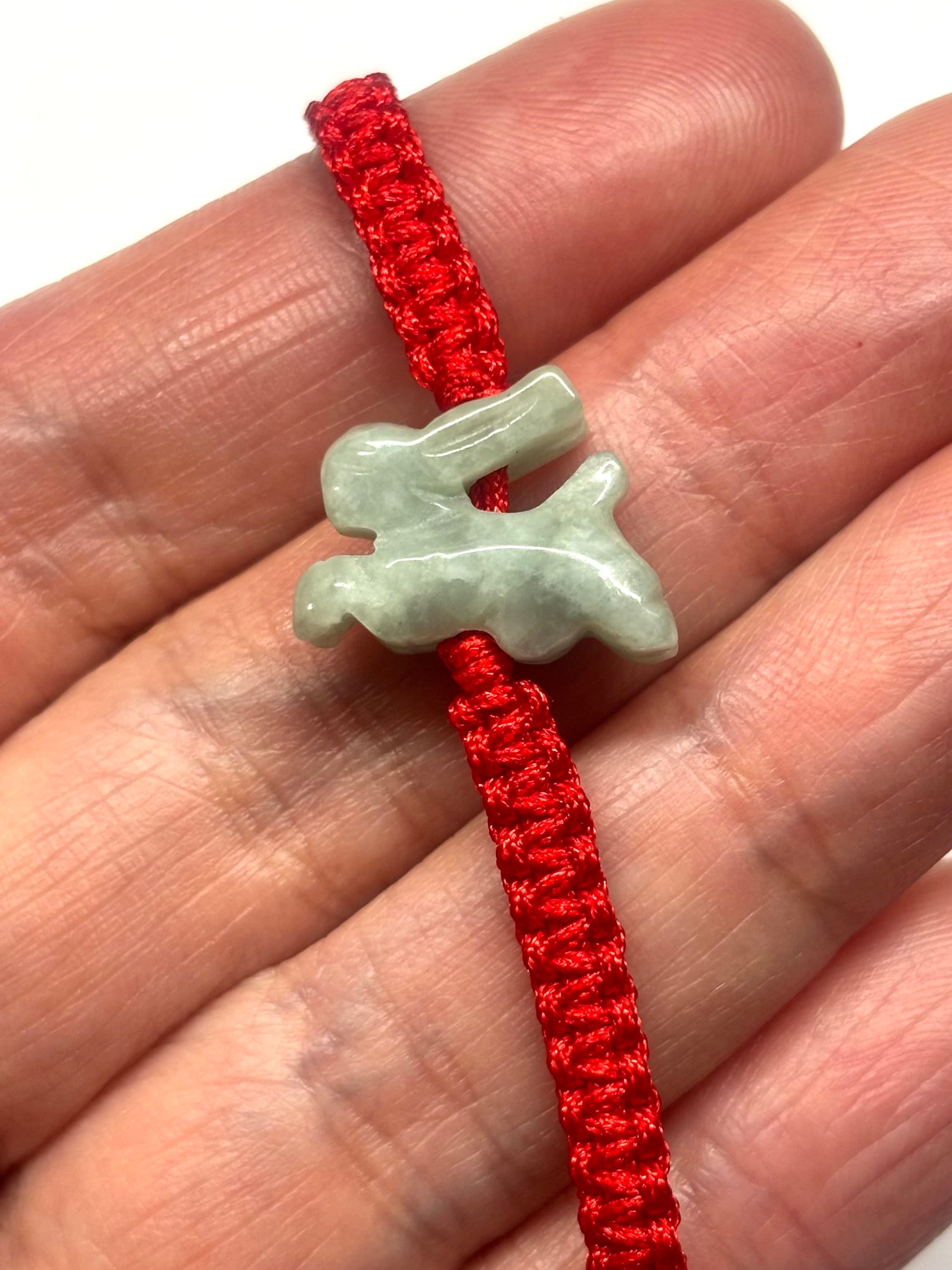 Rabbit Red Cord Bracelet - Etsy