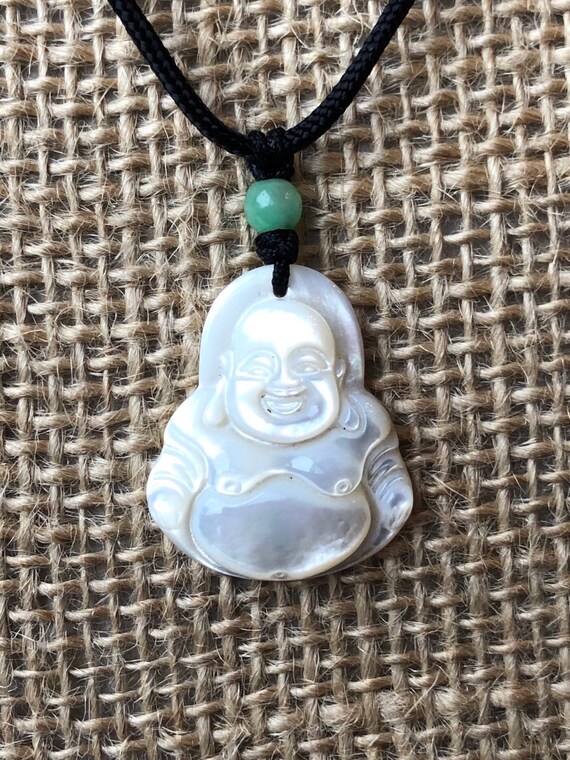 Mother of Pearl Laughing Buddha Pendant Mother of Pearl Laughing Buddha Pendant