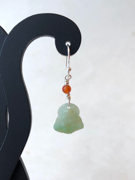 Jade Buddha Earrings