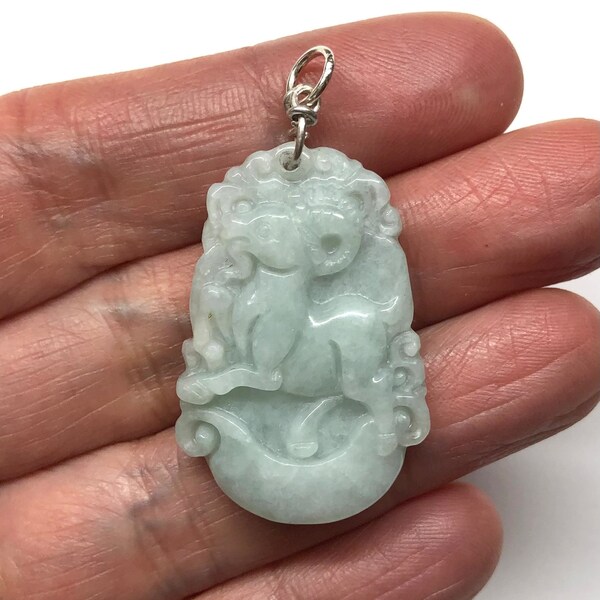Carved Jade Pendant Etsy