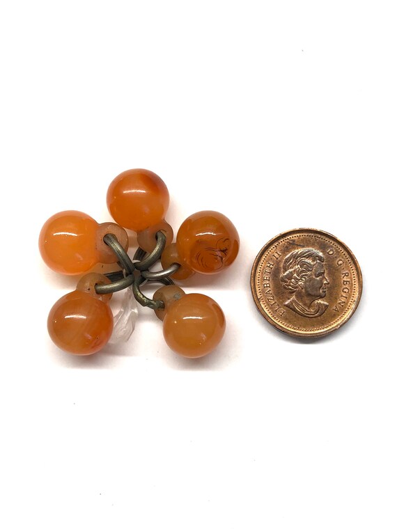 Red Agate Buttons, Carnelian Buttons, Antique Chi… - image 8