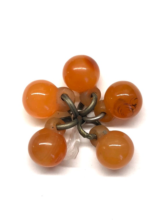 Red Agate Buttons, Carnelian Buttons, Antique Chi… - image 9