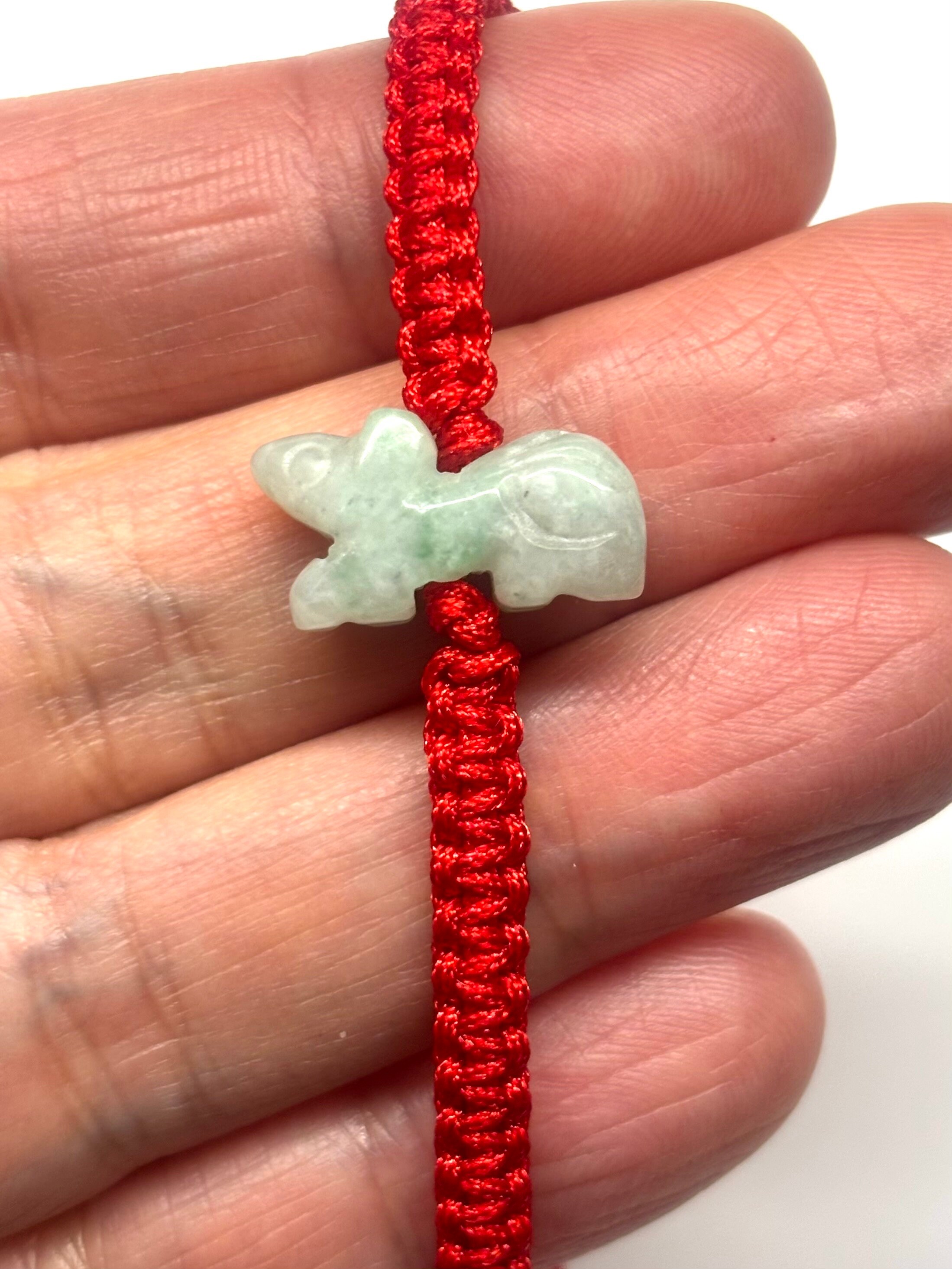 Jade Bracelet, Carved Jade Rat, Chinese Bracelet, Good Luck Bracelet, Jade  Mouse, Jade Chinese Zodiac Rat Adjustable Red Cord Bracelet - Etsy