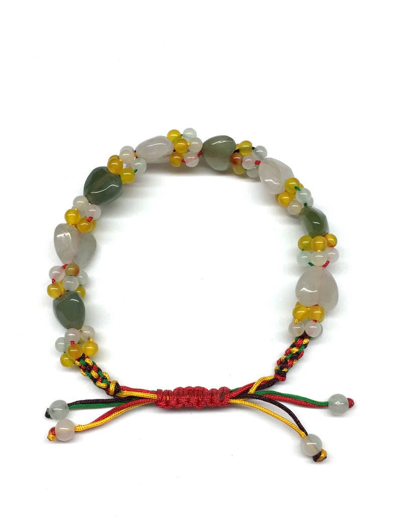 Jade Heart Bead Bracelet Jade Bead Adjustable Cord Bracelet Heart Shaped Jade Bracelet Chinese Bracelet Jade Jewellery Jade Bracelet