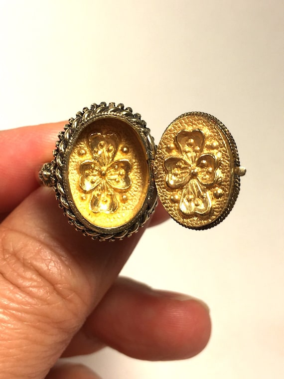 Antique Jade Ring, Antique Jade Poison Ring, Anti… - image 3