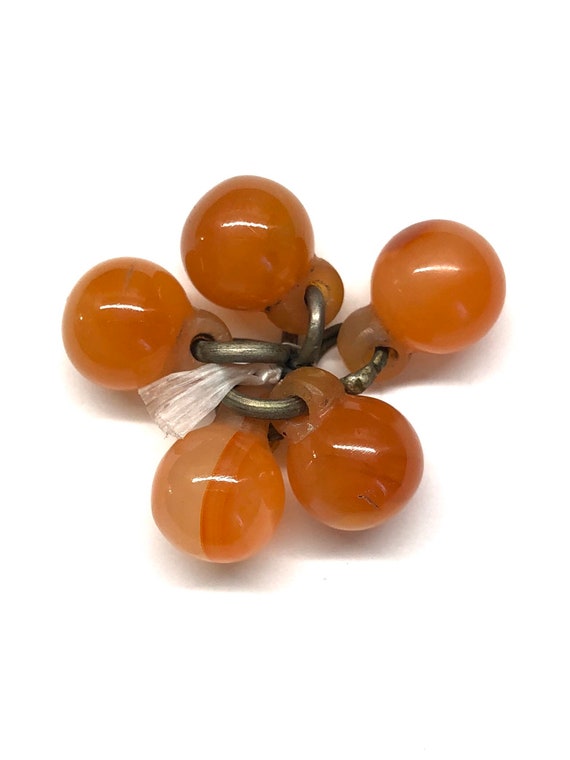 Red Agate Buttons, Carnelian Buttons, Antique Chi… - image 7