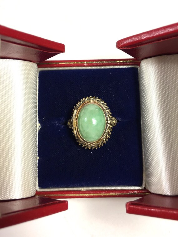 Antique Jade Ring, Antique Jade Poison Ring, Anti… - image 5