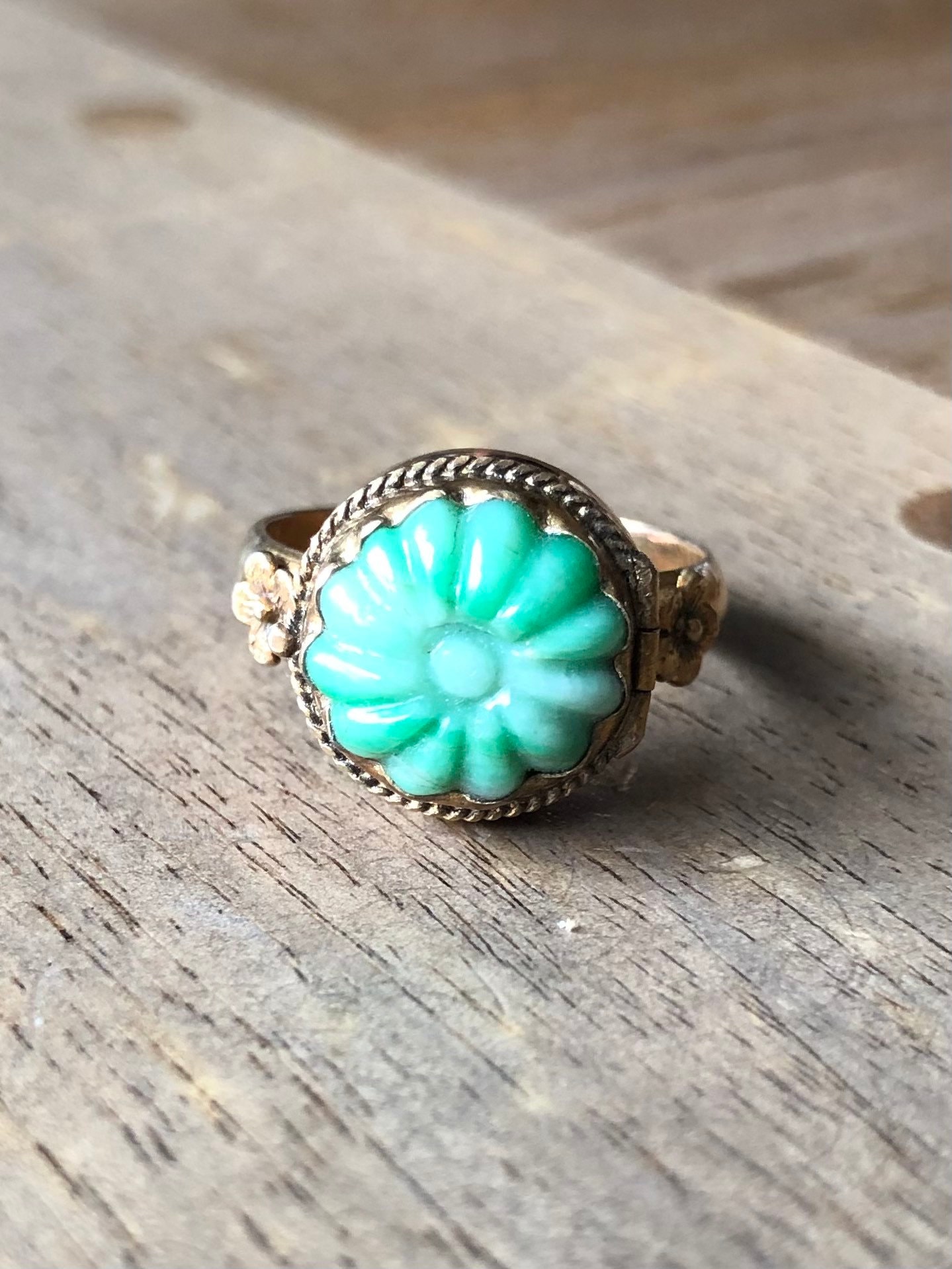 アンティーク翡翠リング、翡翠毒リング、中国製リング、アンティーク