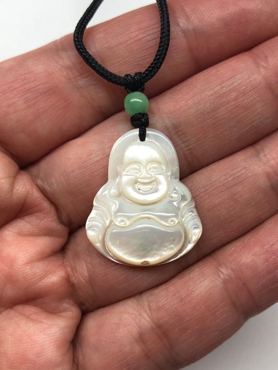 Mother of Pearl Laughing Buddha Pendant Mother of Pearl Laughing Buddha Pendant