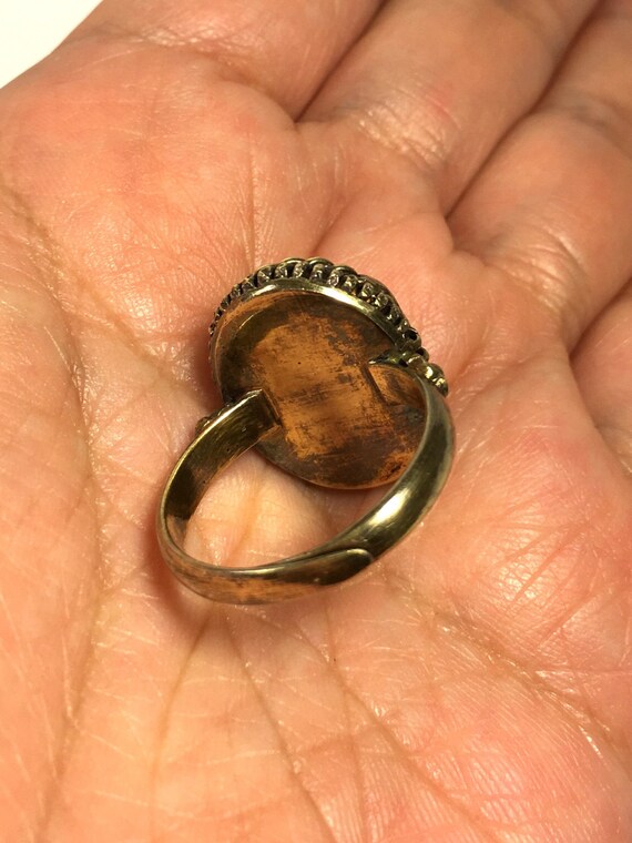 Antique Jade Ring, Antique Jade Poison Ring, Anti… - image 4