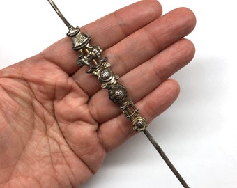 Antique Chinese Silver Hair Pin, Antique Chinese Hair Pin, Antique Jewellery, Qing Dynasty Hair Pin Over 100 Years Old, Chinese Antique
