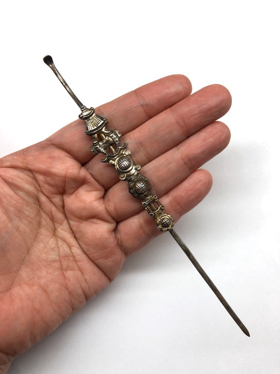 Antique Chinese Silver Hair Pin, Antique Chinese … - image 1