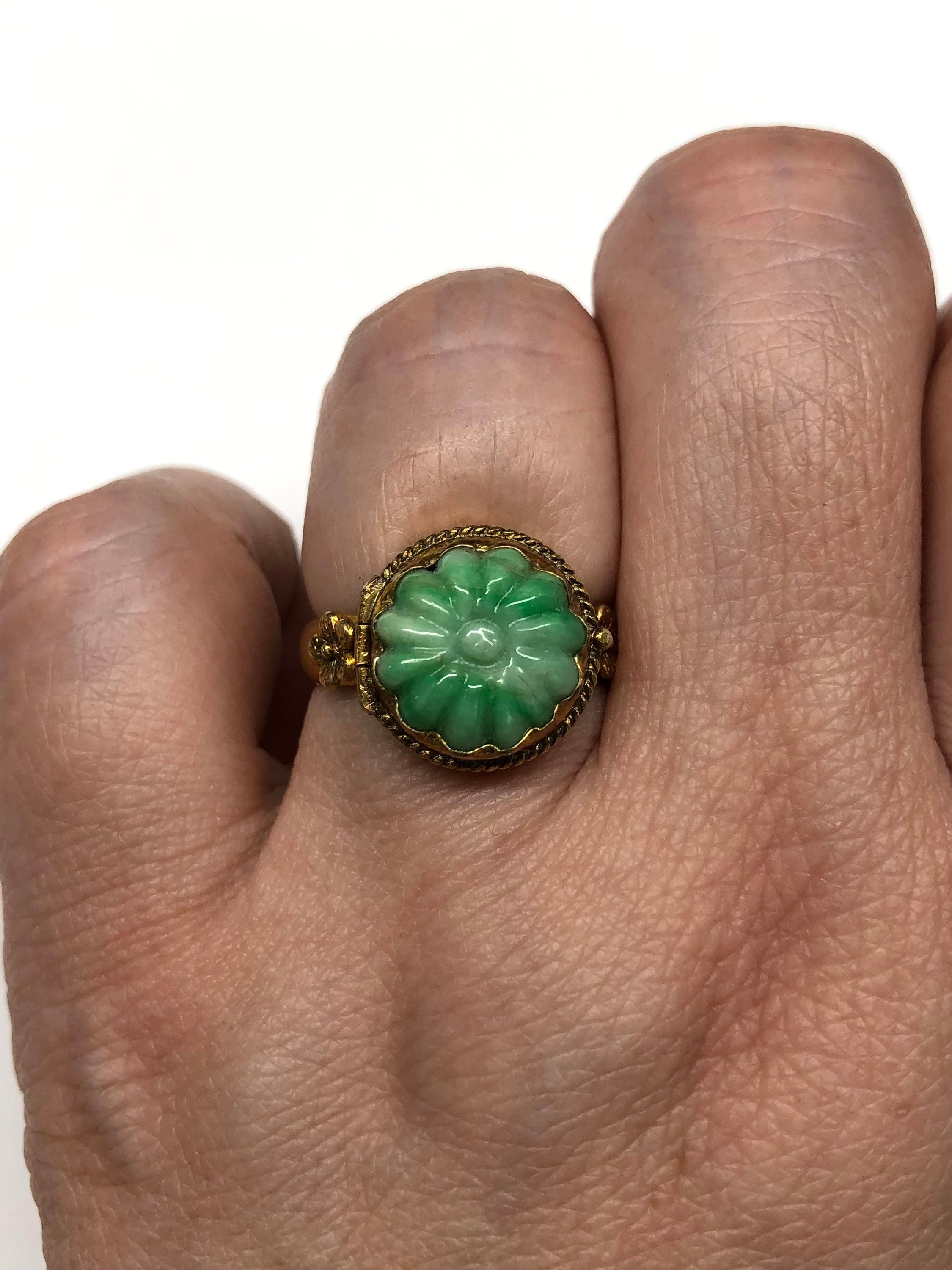 アンティーク◆翡翠 イヤリング antique jade ひすい 古董翡翠耳环 アンティーク 翡翠リング、翡翠毒リング、中国製リング