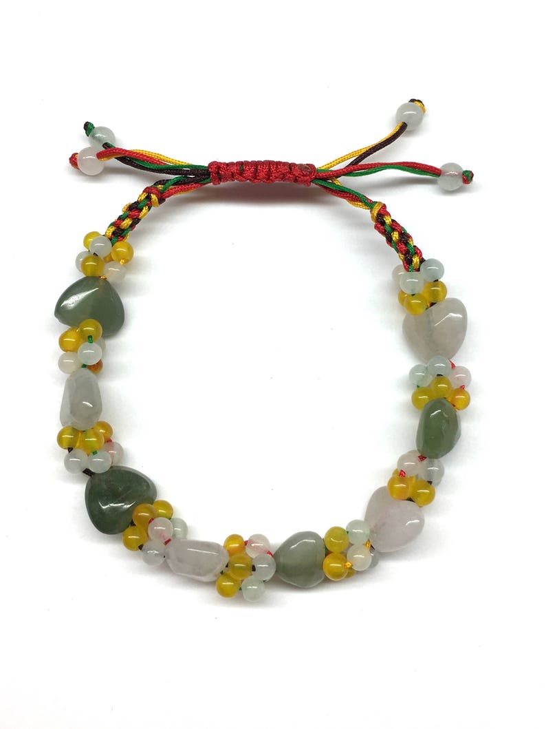 Jade Heart Bead Bracelet Jade Bead Adjustable Cord Bracelet Heart Shaped Jade Bracelet Chinese Bracelet Jade Jewellery Jade Bracelet