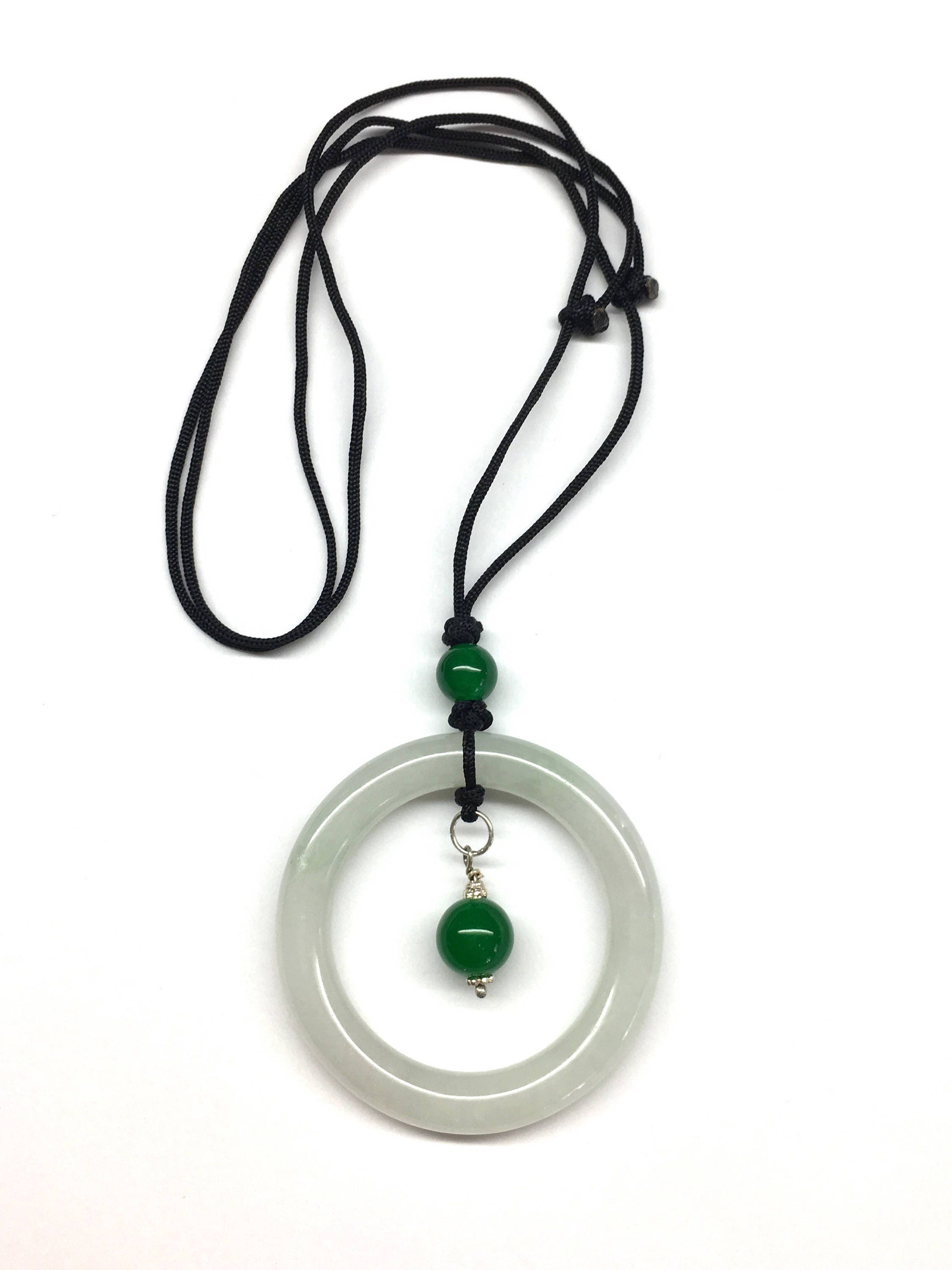 Jade Pendant Jade Necklace Jade Bangle and Green Agate Beads - Etsy Canada