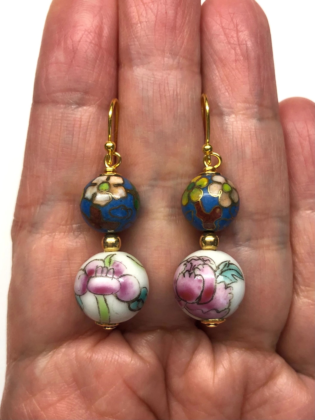 Lot De 4 Paires De Boucles D'oreilles Cloisonnées Hiboux/chouettes - Jamais Porté