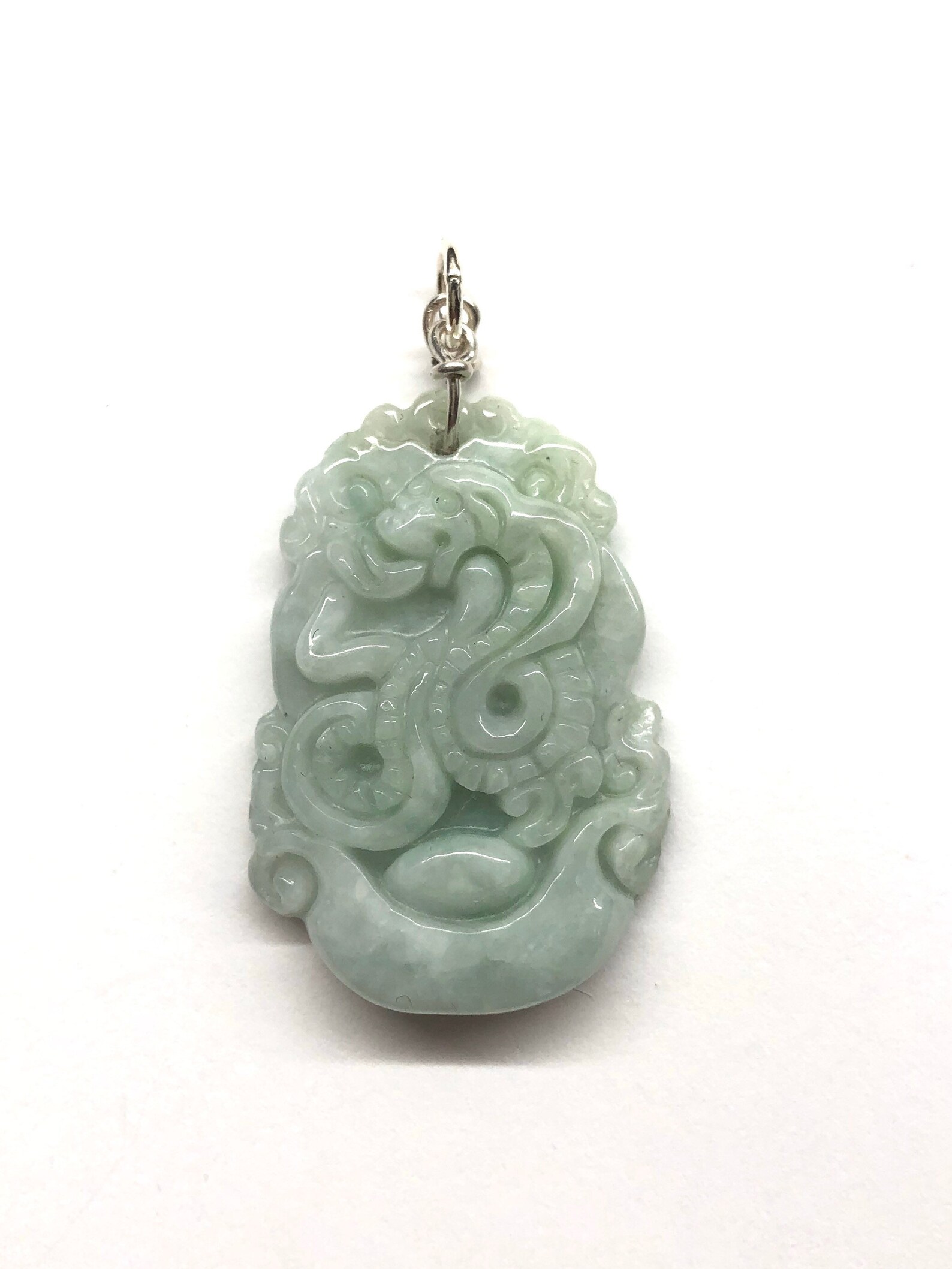Jade Pendant Carved Jade Snake Pendant Chinese Zodiac Snake Etsy Canada