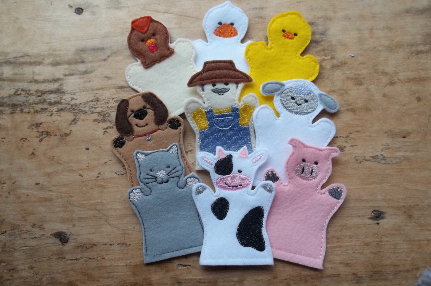 Old Macdonald Finger Puppets Storytime . Classic .nursery Etsy