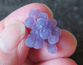 Rare Grape Agate 'Purple Chalcedony (1.4 grams / 18 mm) Natural (F4) 'Intuition'- FREE UK POSTAGE