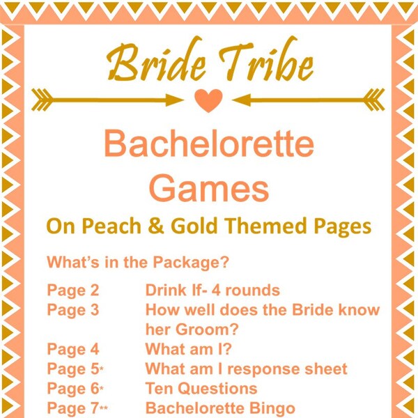 Bachelorette Party Game Pack