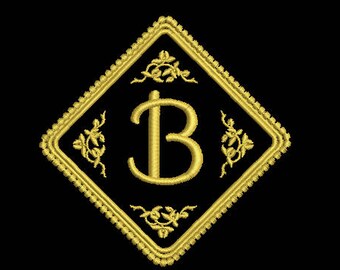 4x4 and 5x5 Many formats pes, dst, & more, Elegant Full Monogram Initial Font Set Machine Embroidery Design Digital Pattern Instant Download