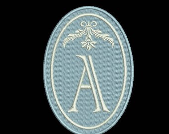 Modern Single letter embroidery monogram. Instant download 11 formats. 4x4, Elegant Font Machine Embroidery Digital Pattern