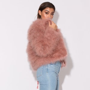 feather jacket womens