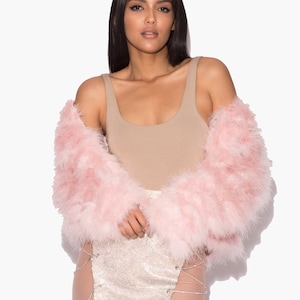 Feather boa jacket Etsy France