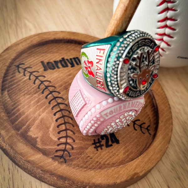 Baseball Ring Display Etsy