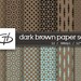 50% OFF SALE Dark Brown Paper Digital Set 2: High Quality Printable ...
