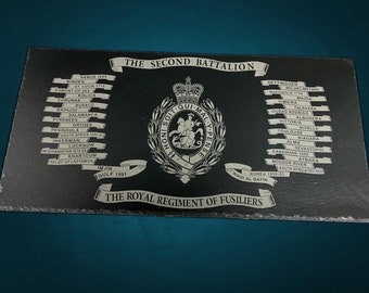 Royal Regiment of Fusiliers Colours slate