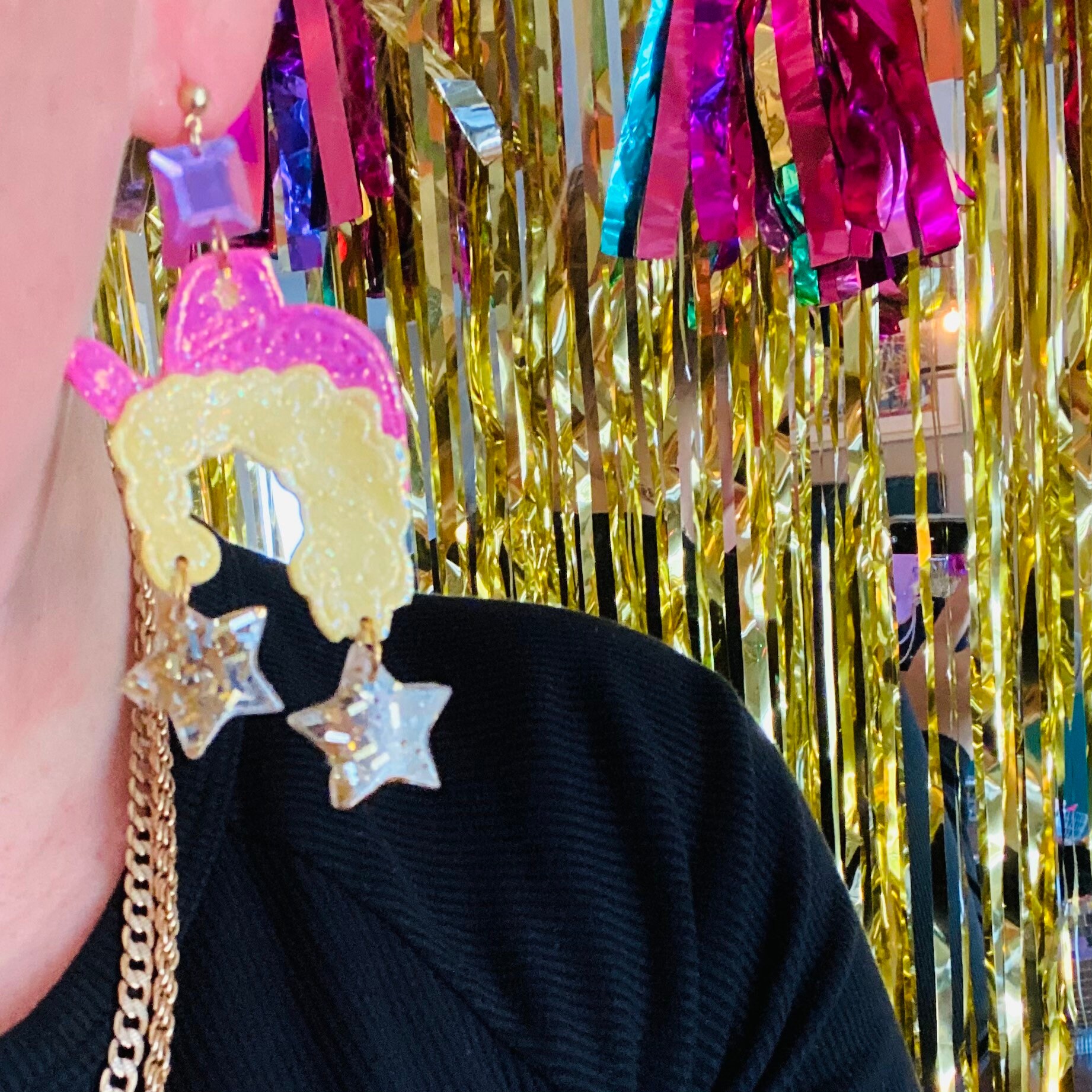 Dolly earrings Dolly Parton inspired cowboy hat Dolly Etsy