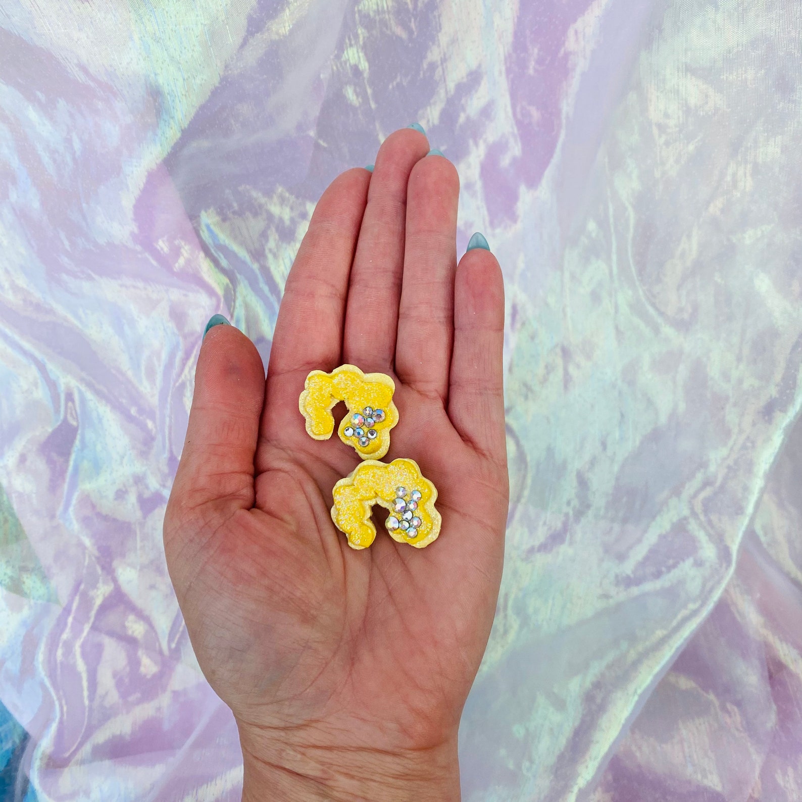 Dolly hair studs dolly style rhinestone studs dolly hair Etsy