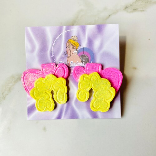 Dolly Earrings Dolly Parton Inspired Cowboy Hat Dolly Etsy