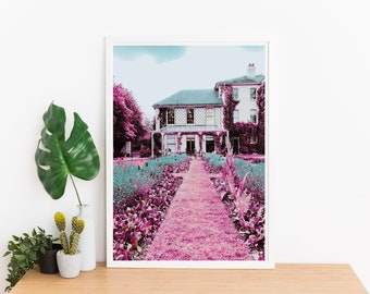 digital print| landscape print| landscape photograph| garden print| color print| greenhouse print| floral print| Charles Darwin| color photo