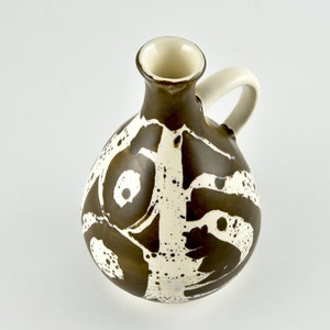 gallerymichel Pichet en poterie écossaise Aviemore marron et blanc
