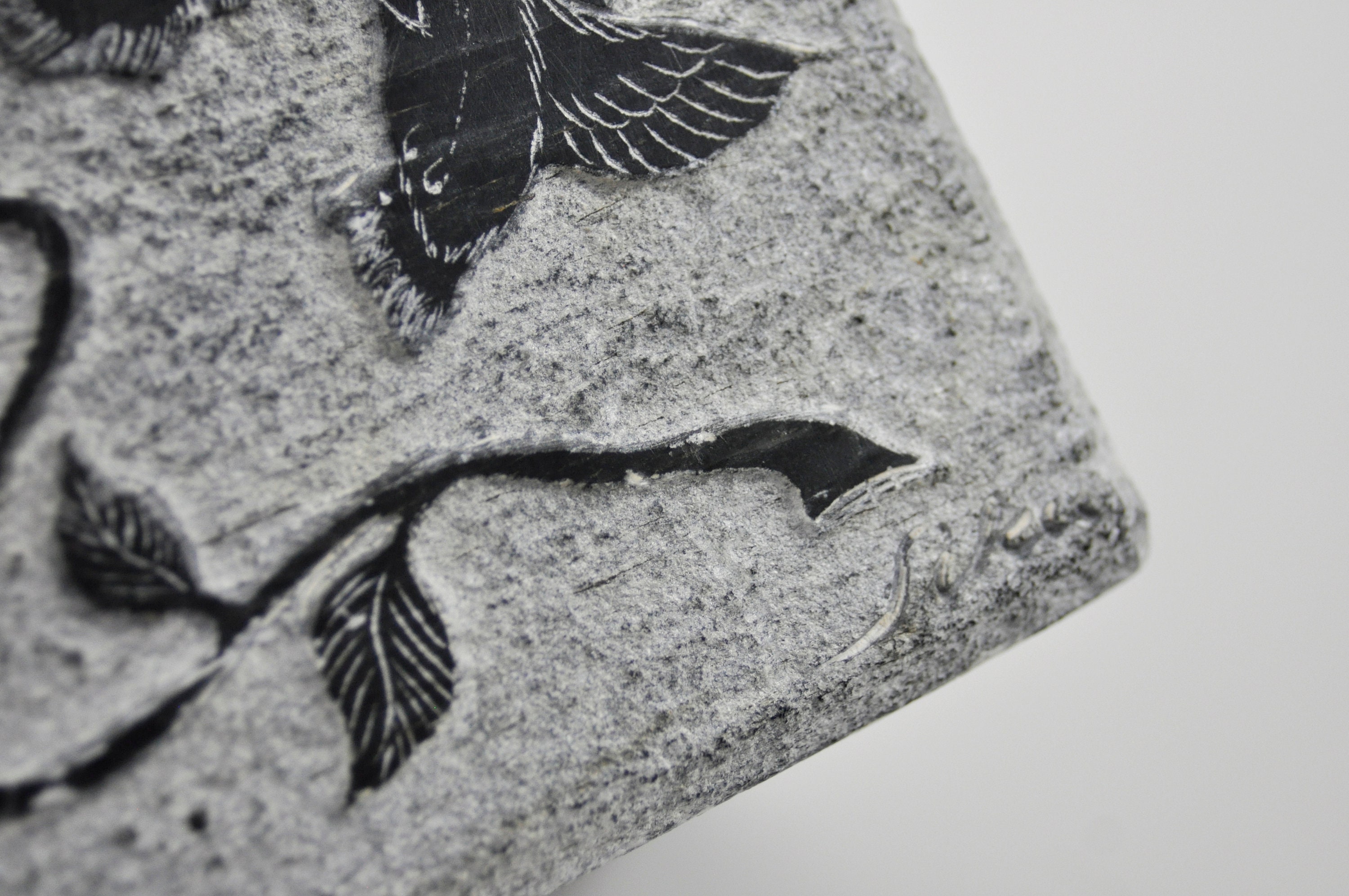 Gallerymichel Rare Siku Carved Soapstone Lamp With Geese, Owl and