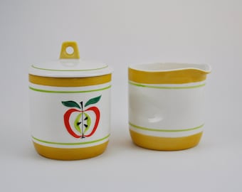 gallerymichel 1962 Holt Howard Apple Cream and Sugar Set Made in Japan