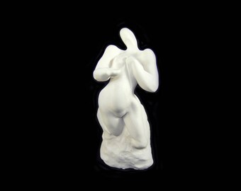 gallerymichel Original Plaster Figure of a Woman Signed Donaldson