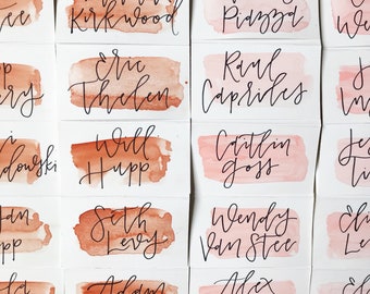 Watercolor Place Cards