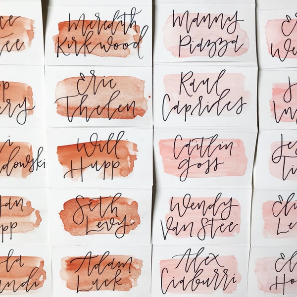 Watercolor Place Cards