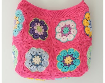 Crochet Bag, Cross Body Bag, Shoulder Bag, Crossbody Purse, Hobo Bag, Aesthetic Tote Bag, Crochet Purse, Boho Bag, Granny Square Bag