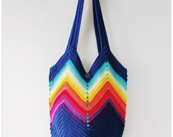 Crochet Bag, Tote Bag Aesthetic, Boho Bag, Tote Bag for Women, Small Tote Bag, Cottagecore Bag, Birthday Gifts for Her, Trendy Tote Bag