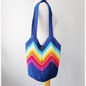 Crochet Bag, Tote Bag Aesthetic, Boho Bag, Tote Bag for Women, Small Tote Bag, Cottagecore Bag, Birthday Gifts for Her, Trendy Tote Bag bild 8