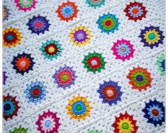 Rainbow Baby Blanket, Baby Afghan Crochet, Cozy Blanket, Stroller Crochet Blanket, Gift for New Parents, Congratulations Pregnancy Gift