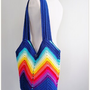 Crochet Bag, Tote Bag Aesthetic, Boho Bag, Tote Bag for Women, Small Tote Bag, Cottagecore Bag, Birthday Gifts for Her, Trendy Tote Bag bild 6