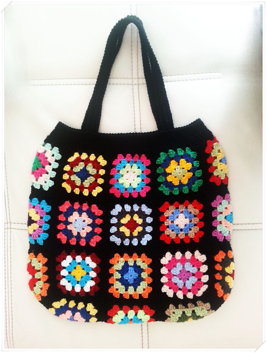 Granny Square Tote Bag · Hopelessly Devoted Crochet