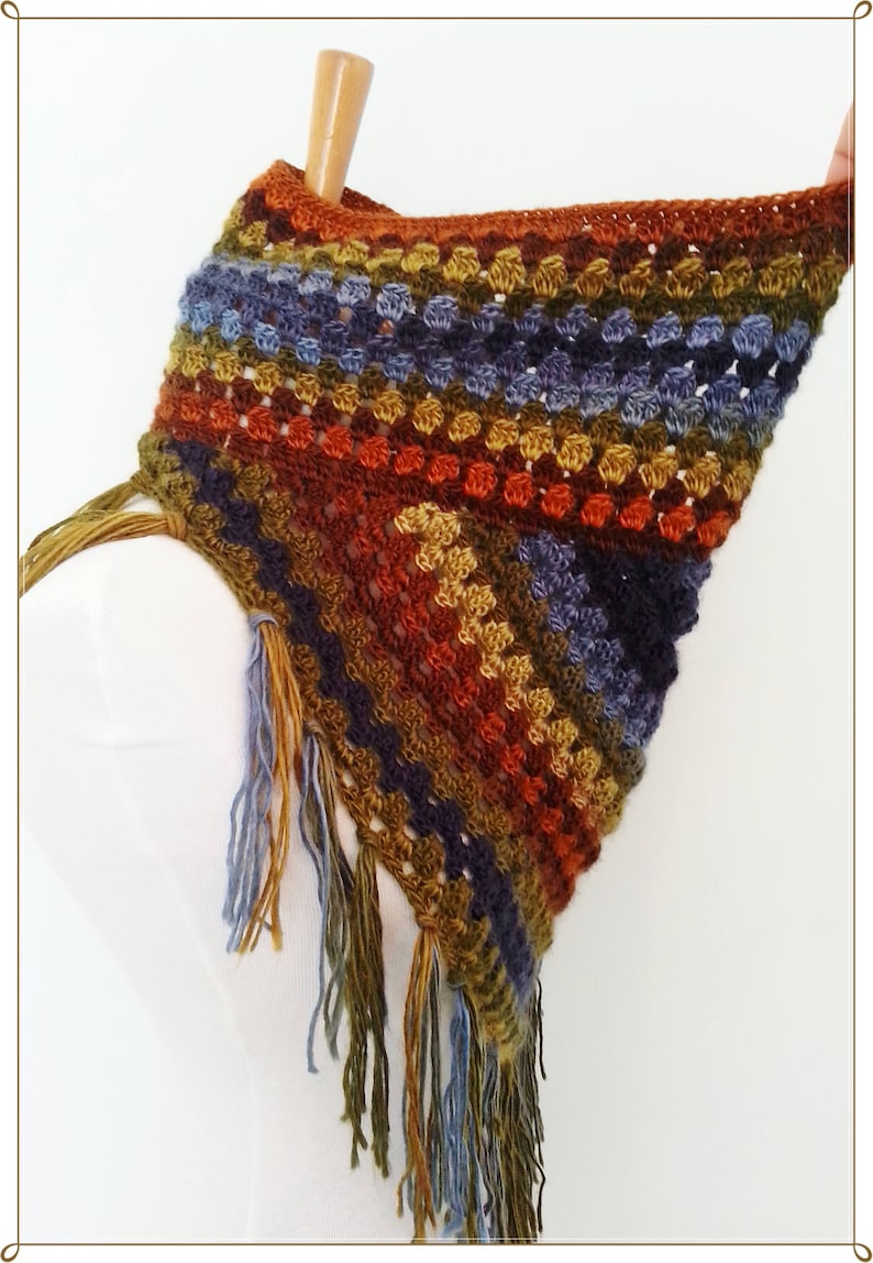 Crochet Scarf Granny Square Scarf Cowl Neck Warmer | Etsy