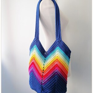 Crochet Bag, Tote Bag Aesthetic, Boho Bag, Tote Bag for Women, Small Tote Bag, Cottagecore Bag, Birthday Gifts for Her, Trendy Tote Bag bild 2